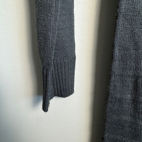 Le Temps des‎ Cerises Long Sleeve Cowl V-Neck Sweater Dress Greenish-Gray Small - Picture 2 of 15